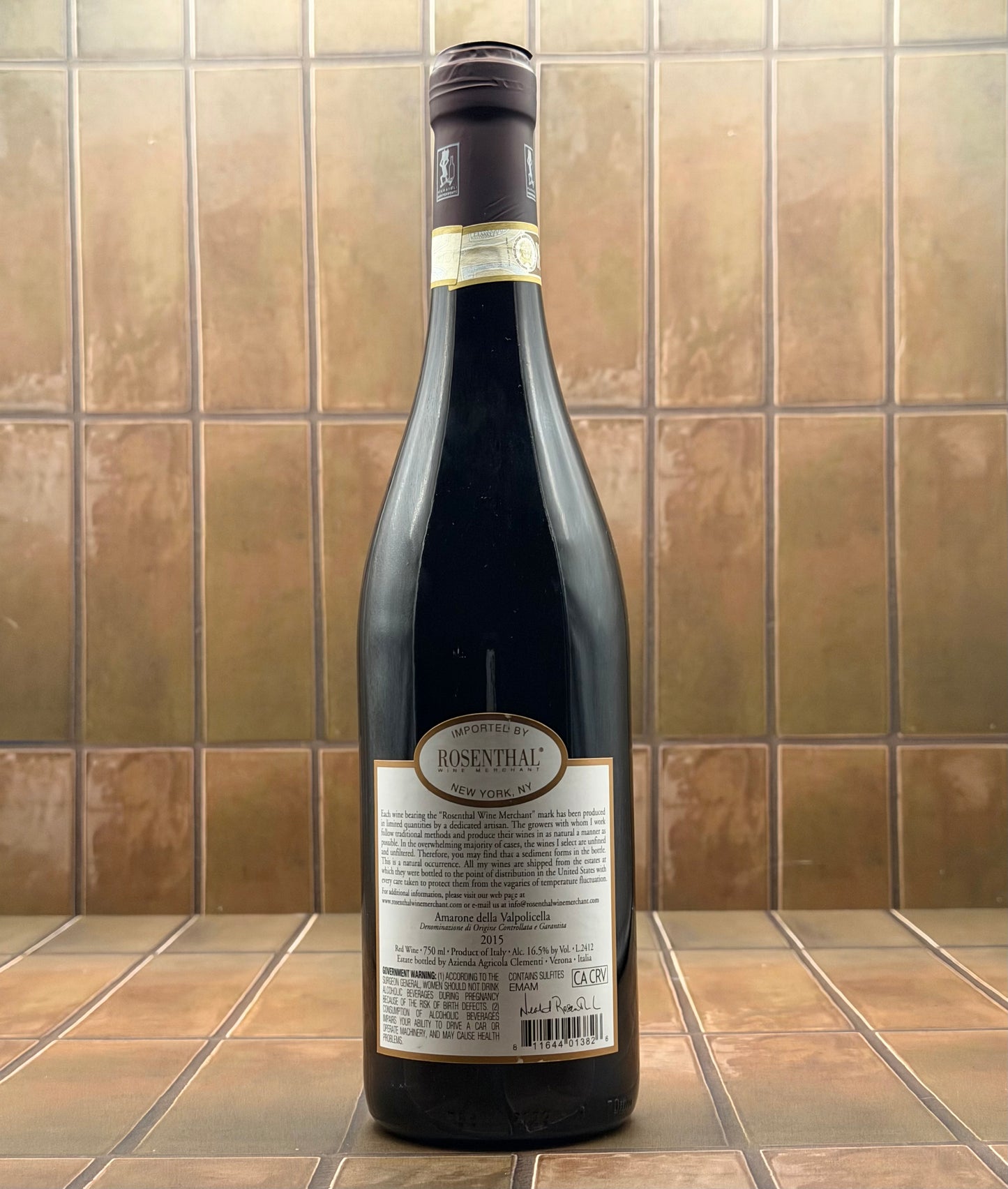 Clementi, Amarone delle Valpolicella Classico, Veneto, Italy, 2015