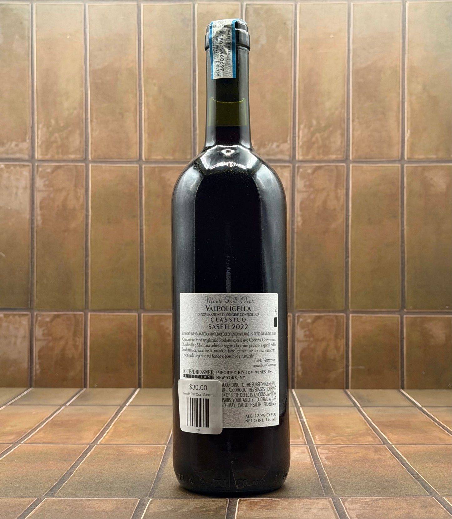 Monte Dall'Ora, 'Saseti', Valpolicella Classico, Veneto, Italy, 2022