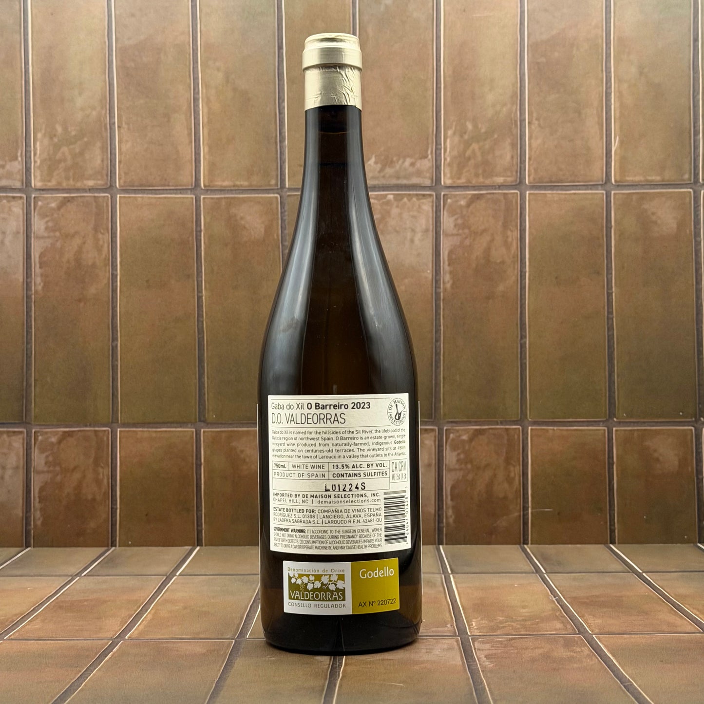 Gabo do Xil, ‘O Barreiro’, Valdeorras, Spain, Godello, 2023