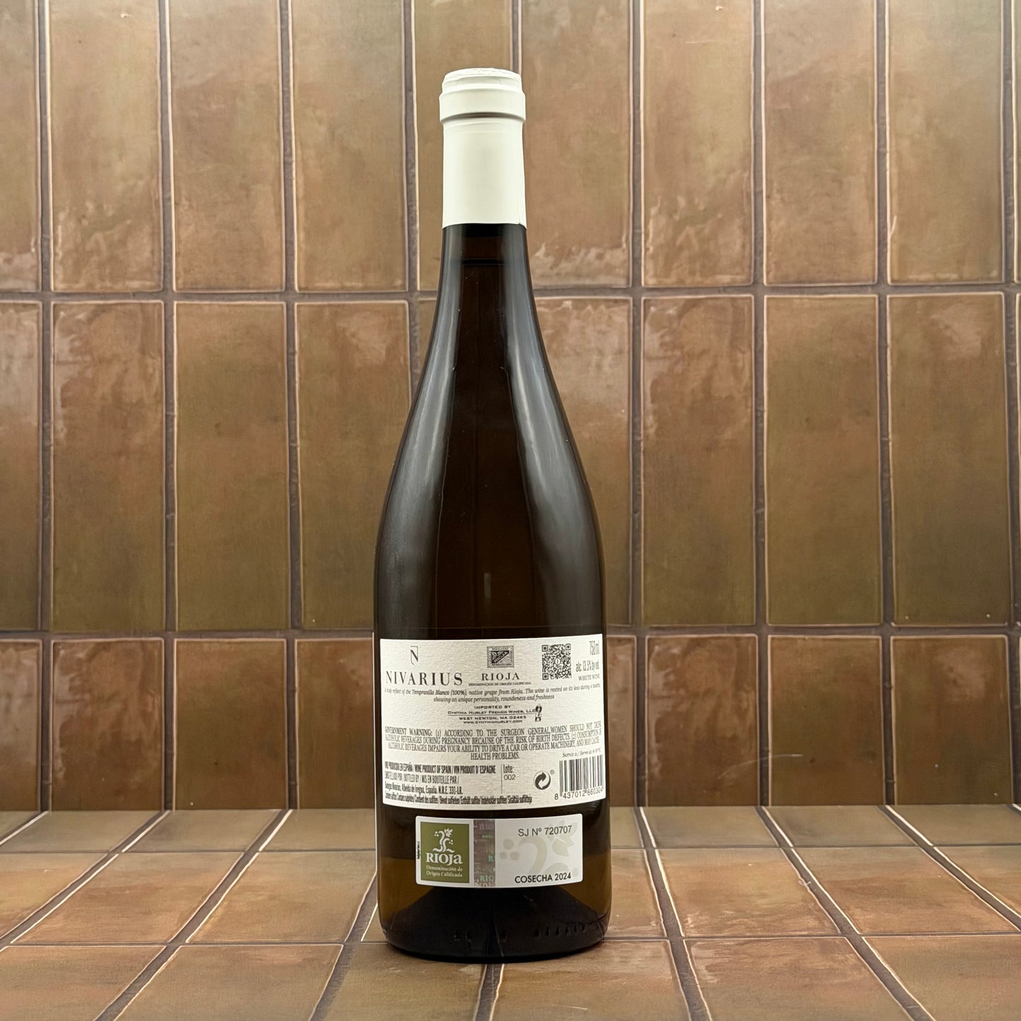 Nivarius, Rioja, Spain, Tempranillo Blanco, 2024