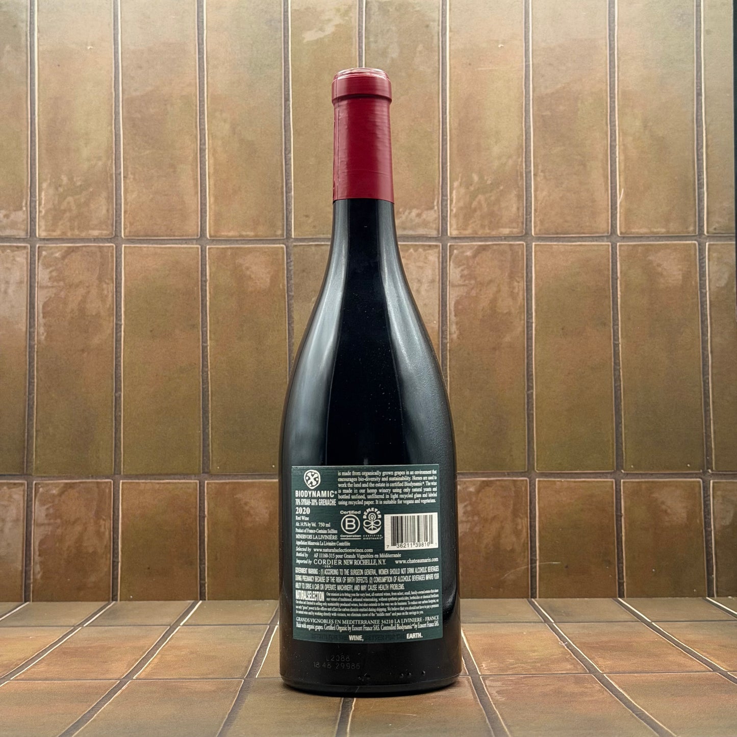 Chateau Maris, 'Natural Selection', Minervois, France, Syrah/Grenache, 2021
