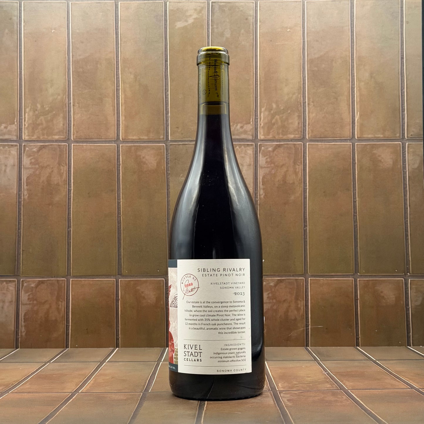 Kivelstadt Cellars, "Sibling Rivalry," Sonoma Valley, California, Pinot Noir, 2023