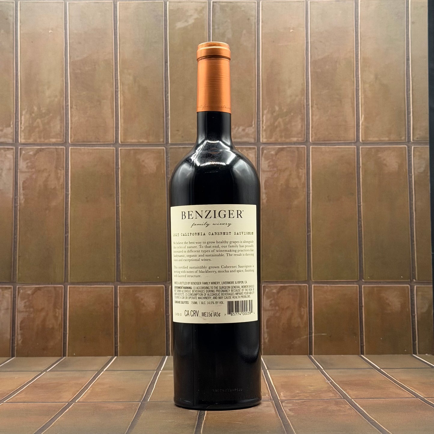 Benziger Family, Sonoma County, California, Cabernet Sauvignon, 2023