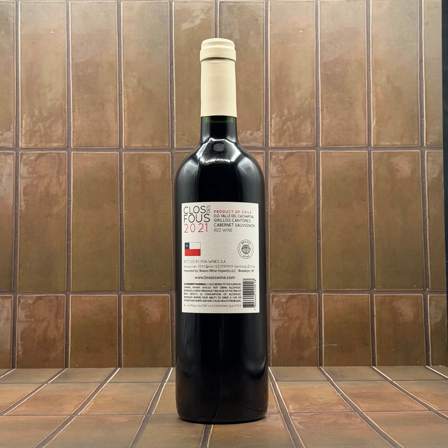 Clos des Fous 'Grillos Cantores', Valle del Cachapoal, Chile, Cabernet Sauvignon 2021
