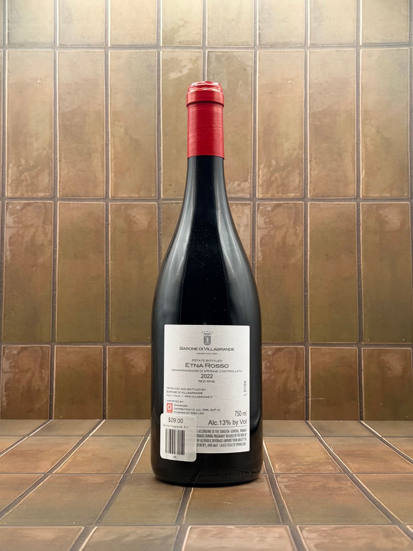 Barone Villagrande, Etna Rosso, Sicily, Italy, Nerello Mascalese, 2022