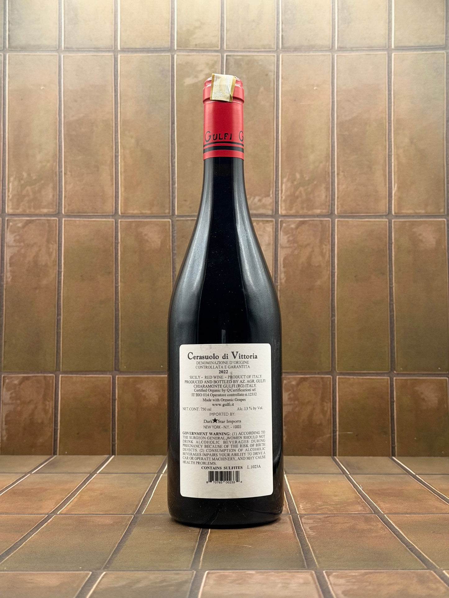 Gulfi, Cerasuolo di Vittoria, Sicily, Nero d'Avola Blend, 2022
