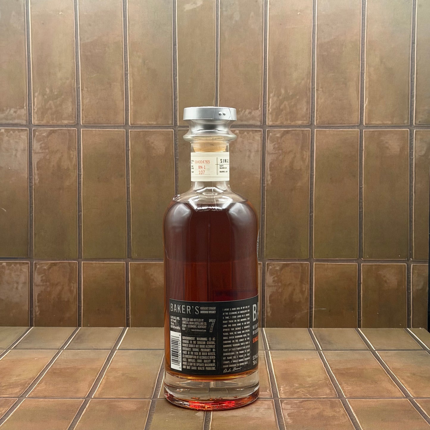 Baker's 7 Year Single Barrel Kentucky Straight Bourbon