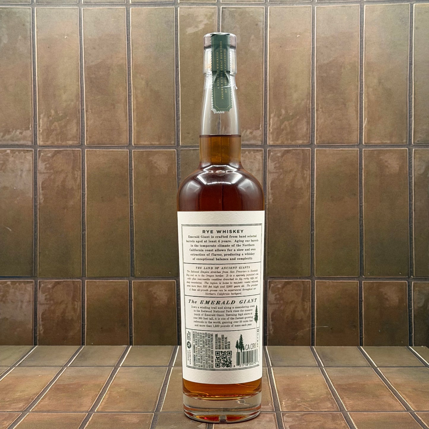 Redwood Empire Emerald Giant Rye Whiskey