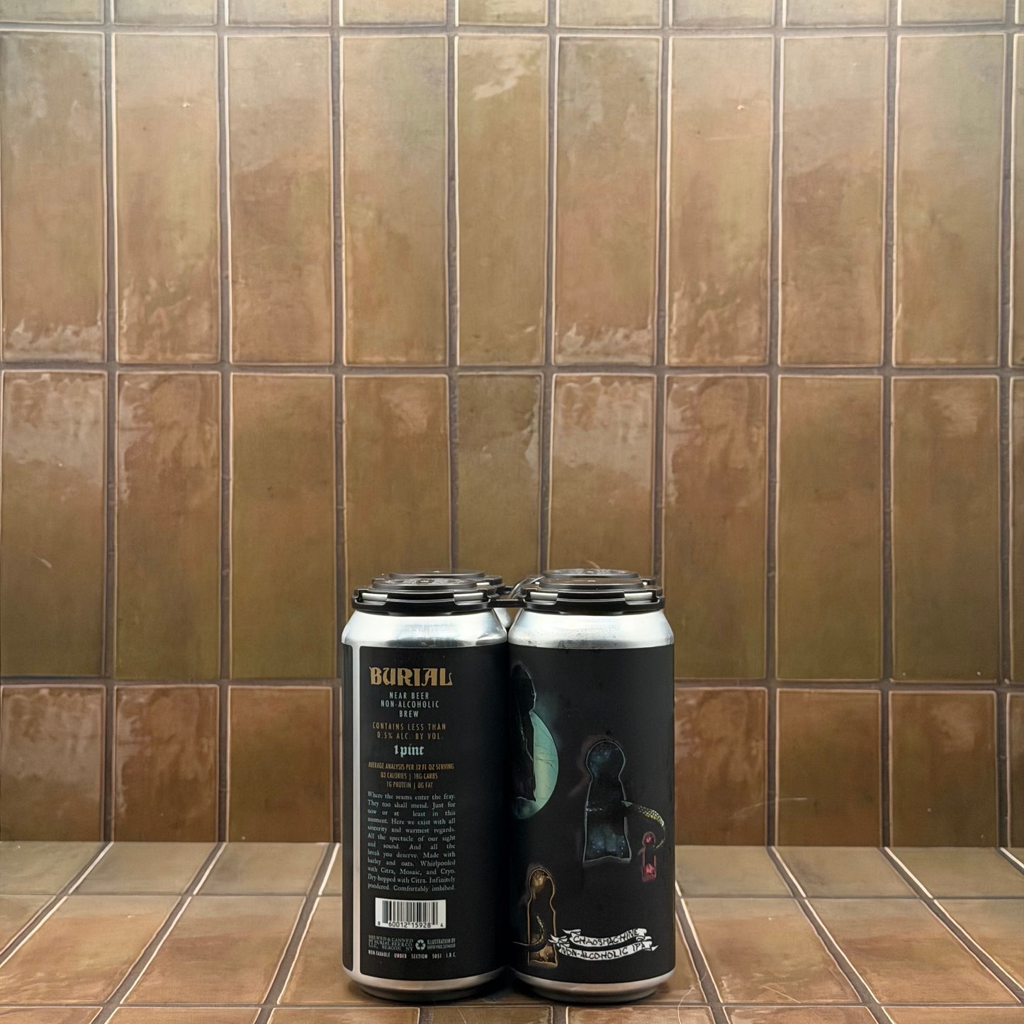 Burial Chaos Machine Non Alc IPA, 4 pack