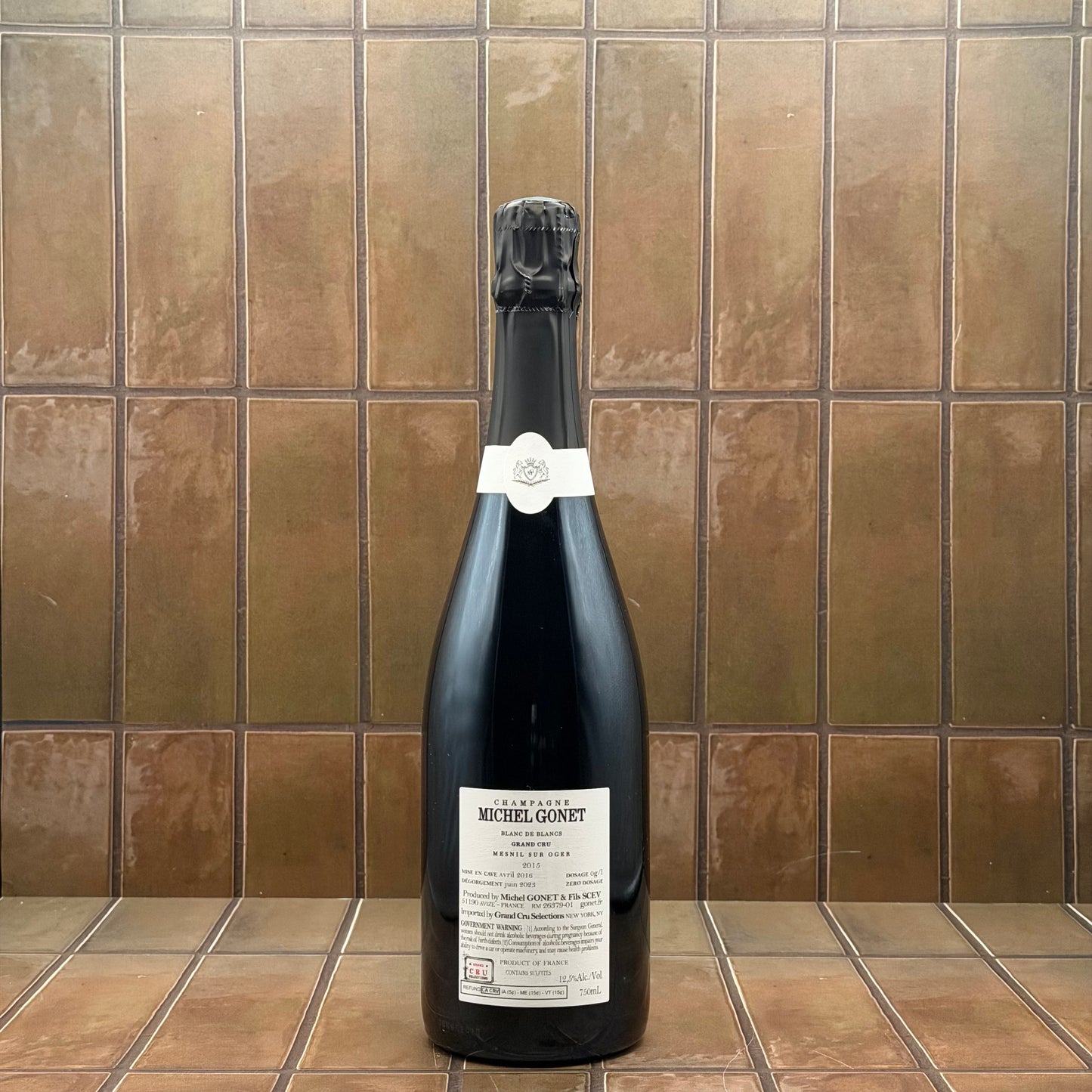 Michel Gonet, BdB Brut Nature, Les Mesnil Sur Oger, Champagne, France, 2015