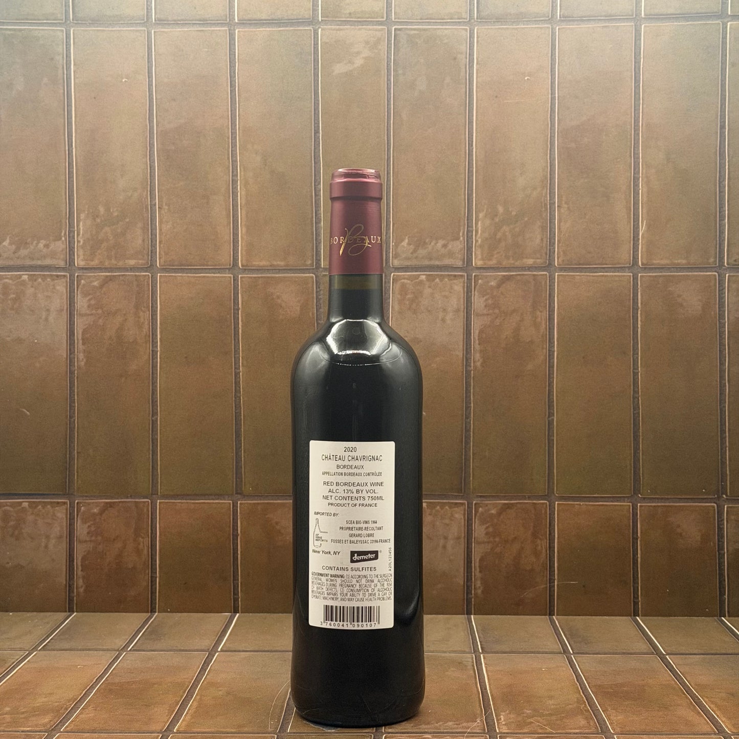 Chateau Chavrignac, Bordeaux, France, Merlot Blend 2020