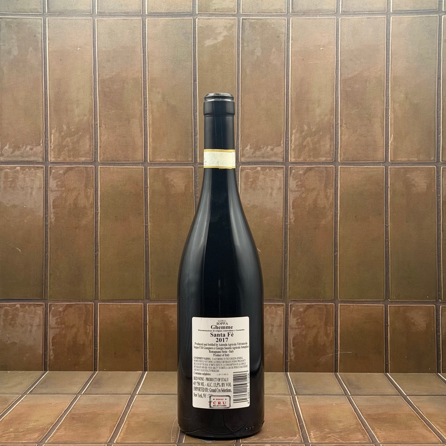 Ioppa, 'Santa Fe' Ghemme, Piedmonte, Italy, Nebbiolo 2017