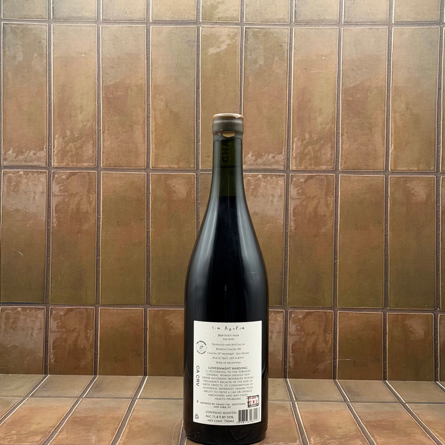 Chacra, 'Sin Azufre' Patagonia, Argentina, Pinot Noir 2024