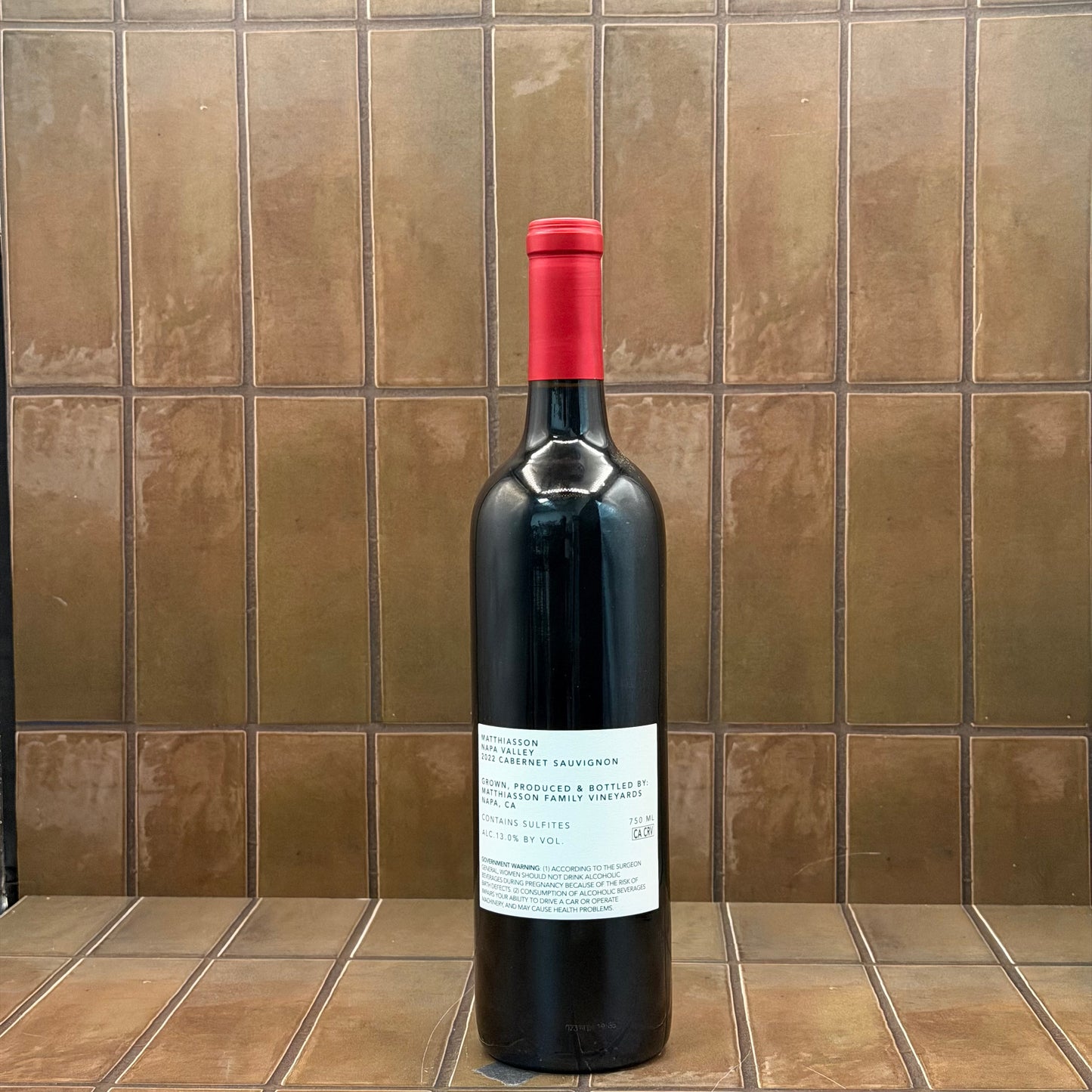 Matthiasson, Napa Valley, California, Cabernet Sauvignon, 2022