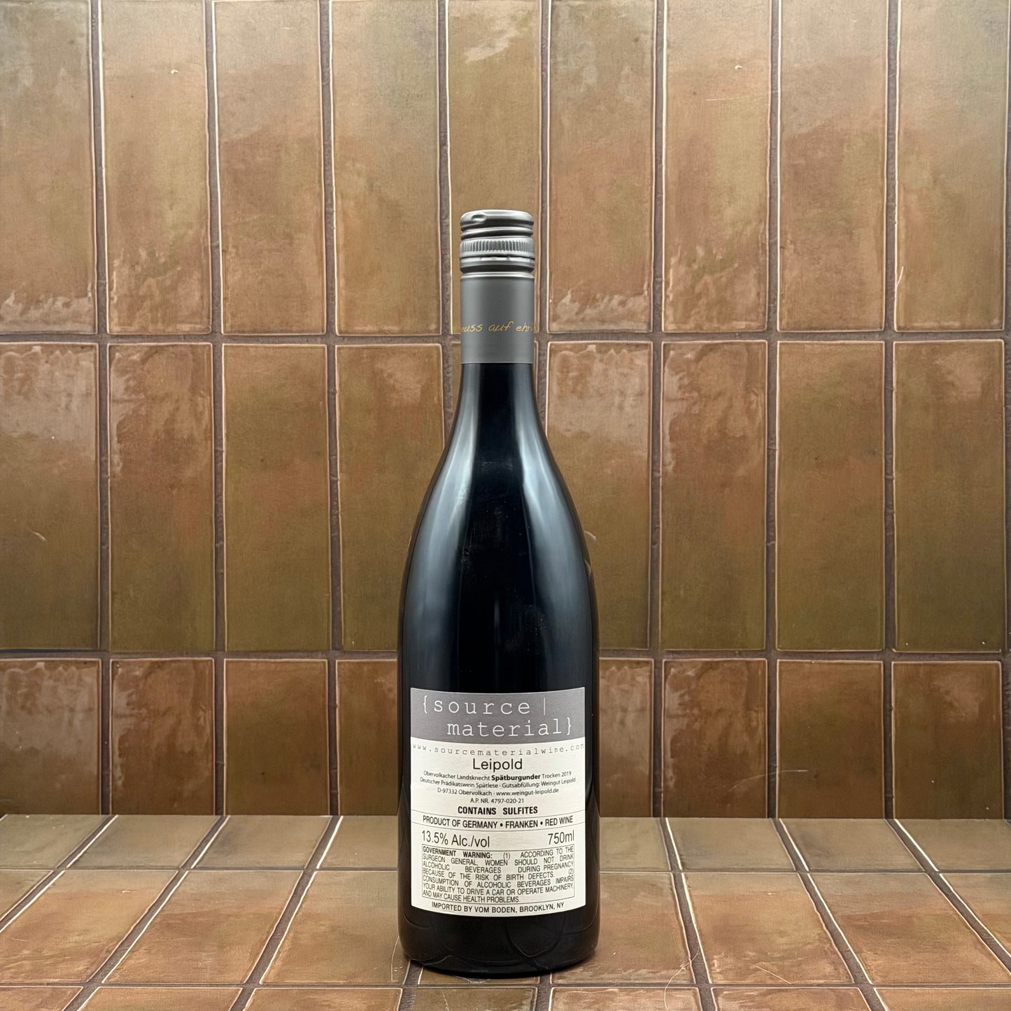 Leipold, 'Spatburgunder R Trocken', Franken, Germany, Pinot Noir 2019