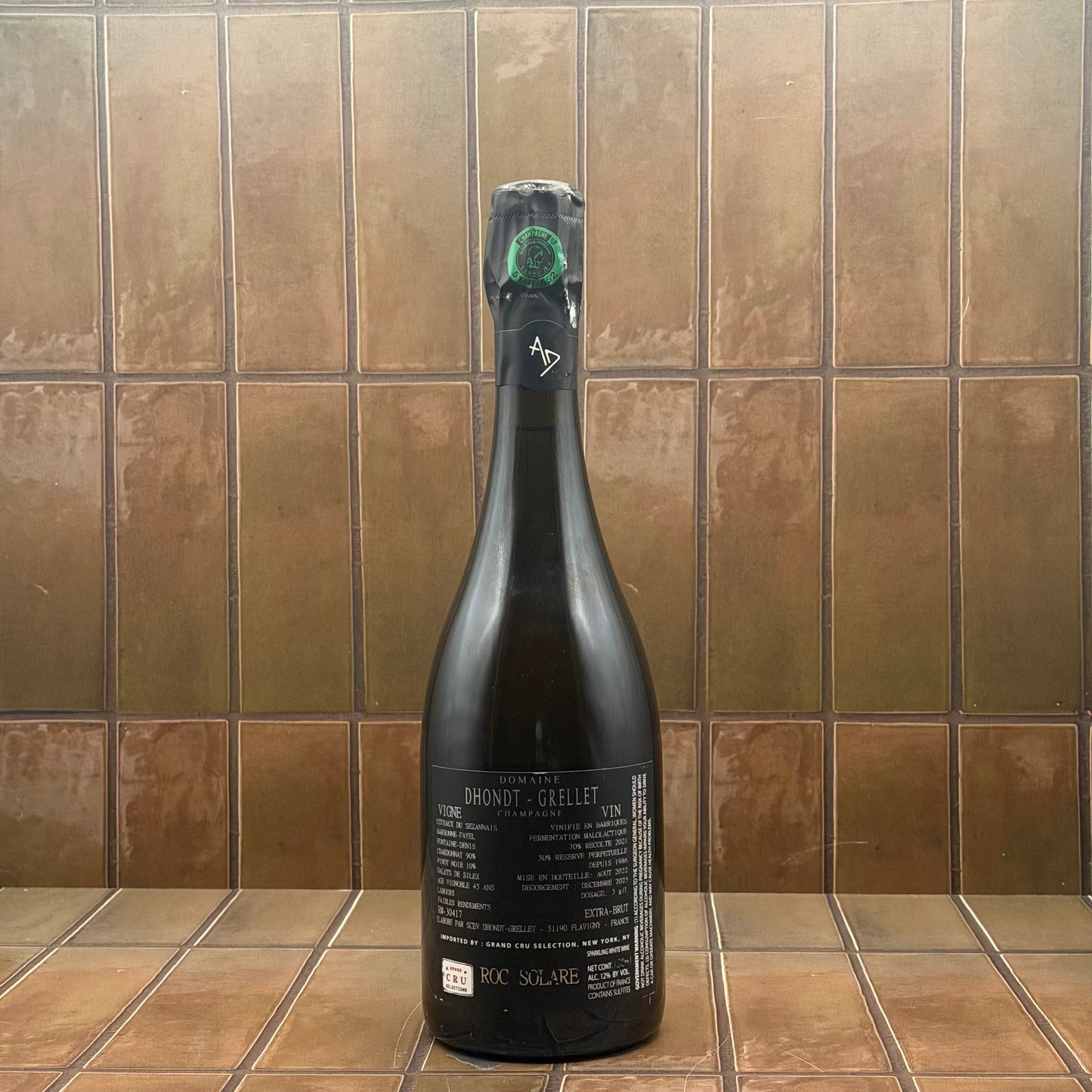 Dhondt-Grellet, 'Roc Solare', Champagne Extra Brut, France, Chardonnay NV