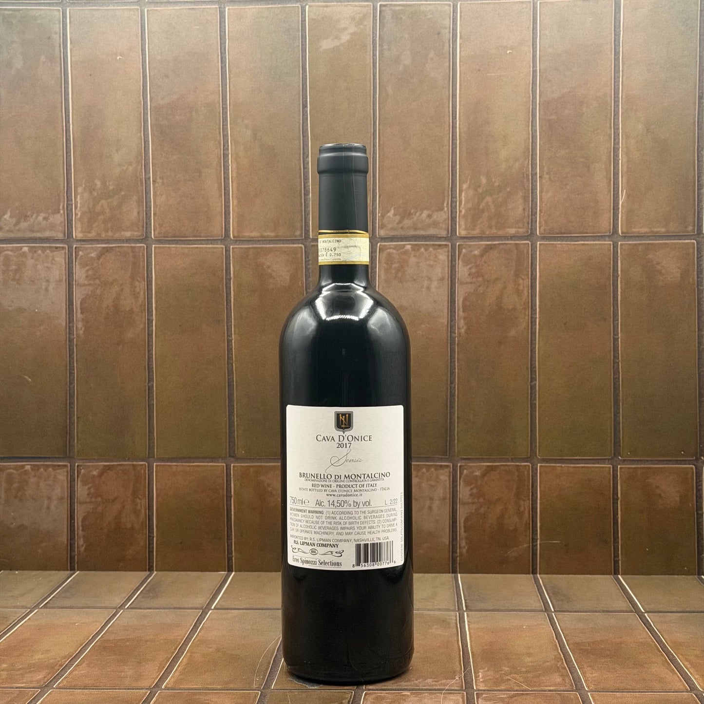 Cava d'Onice, 'Sensis', Brunello di Montalcino, Italy, Sangiovese 2017