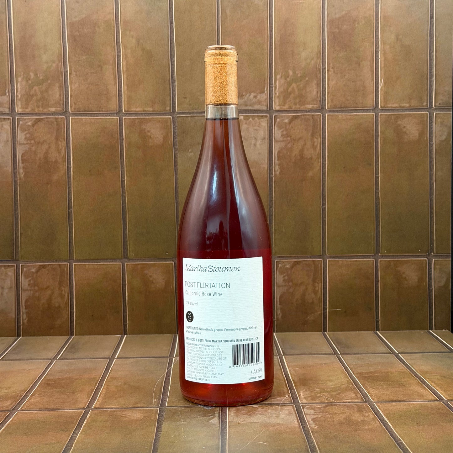 Martha Stoumen, 'Post Flirtation Rose', California, Nero d'Avola Blend NV