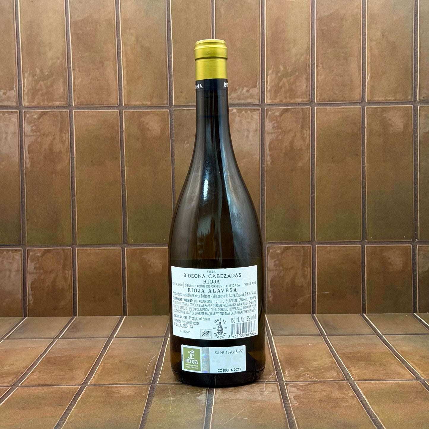 Bideona, 'Cabezadas', Rioja Alavesa, Spain, Viura 2023