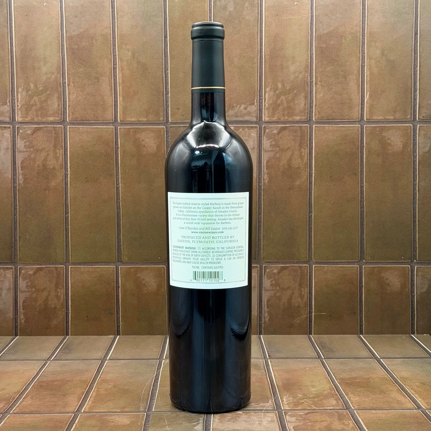 Easton, 'Cooper Ranch', Shenandoah Valley, California, Barbera 2013