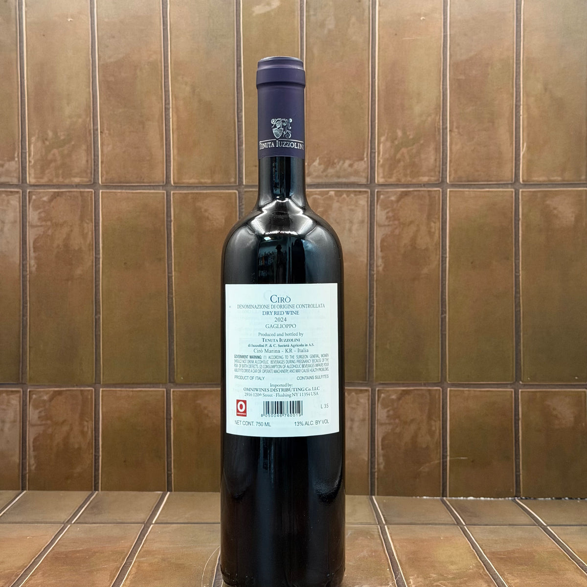 Tenuta iuzzolini, Ciro, Calabria, Italy, Gaglioppo 2024