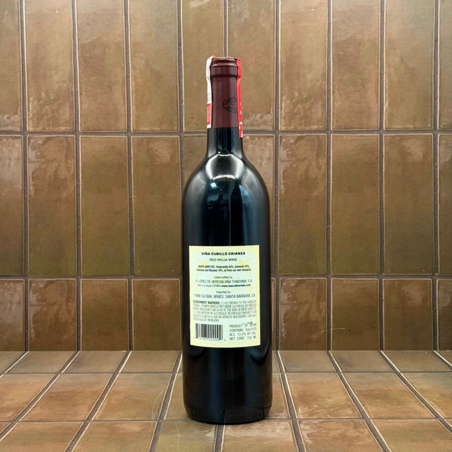 Lopez de Heredia, 'Vina Cubillo Crianza', Rioja, Spain, Tempranillo 2018