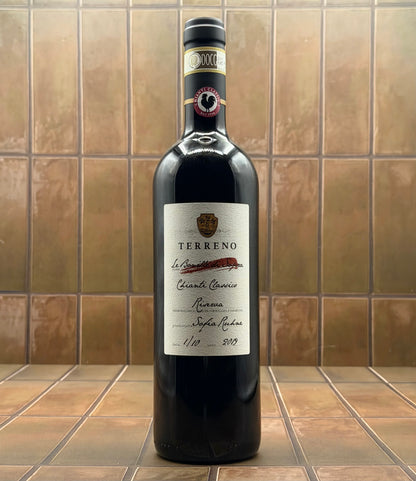Terreno, 'Le Bonielle di Sopra- Riserva' Chianti Classico, Italy, Sangiovese 2019