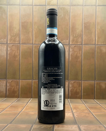 Grifalco 'Gricos' Aglianico del Vulture, Basilicata, Italy, Aglianico, 2022