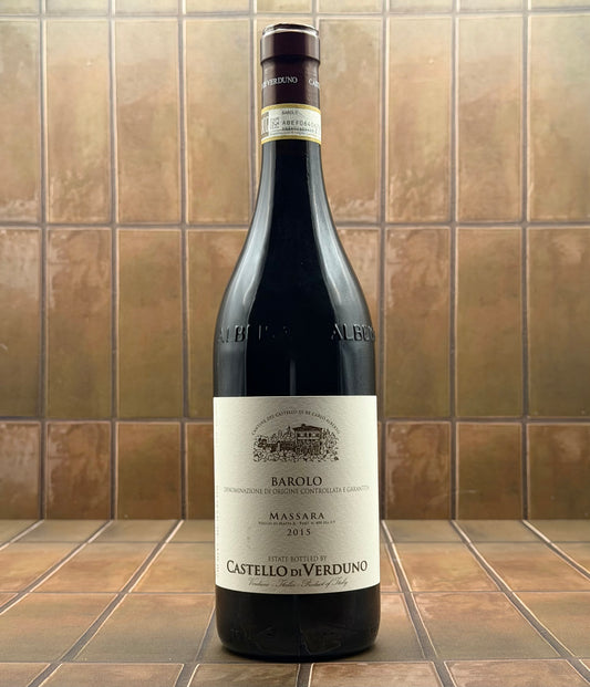 Castello di Verduno, 'Massara' Barolo, Piedmont, Italy, Nebbiolo 2015