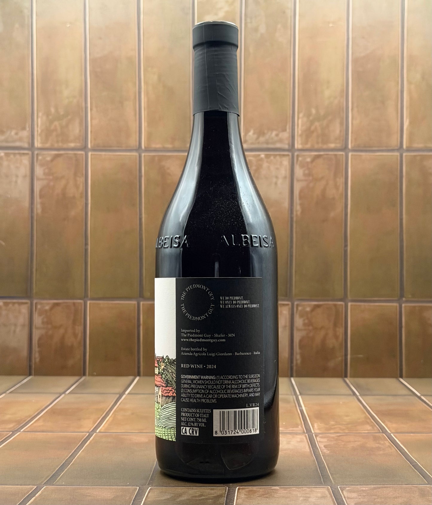 Luigi Giordano, 'Vino Rosso', Piedmont, Italy, Nebbiolo Blend 2024