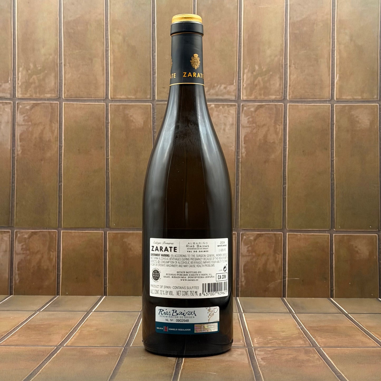 Bodegas Zarate, Rias Biaxas, Spain, Albarino, 2024