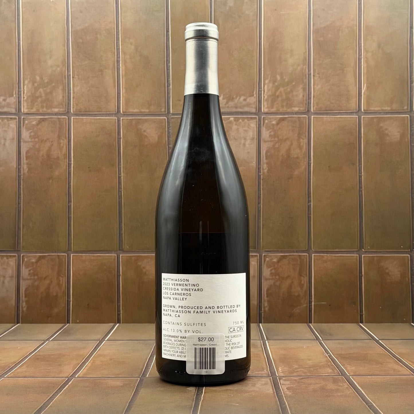 Matthiasson, 'Cressida Vineyard', Carneros, Napa Valley, California, Vermentino, 2023