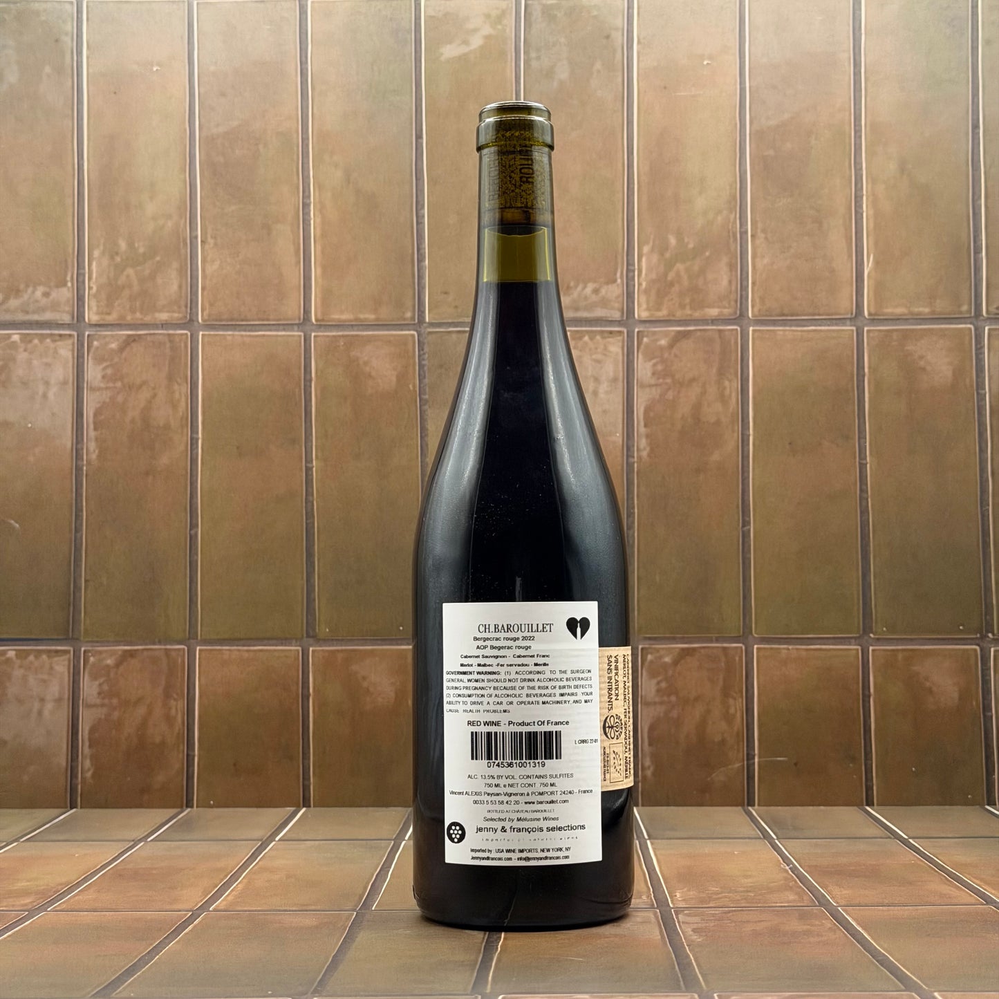 Chateau Barouillet, Bergerac, France, Malbec Blend 2022