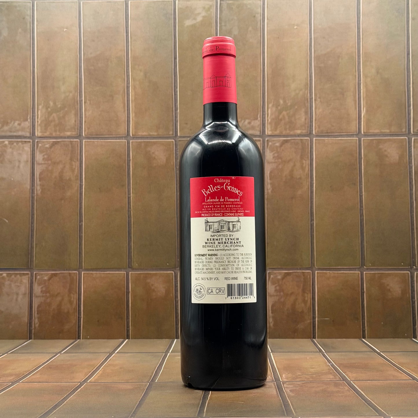Chateau Belles-Graves, Lalande-de-Pomerol, France, Merlot, 2020