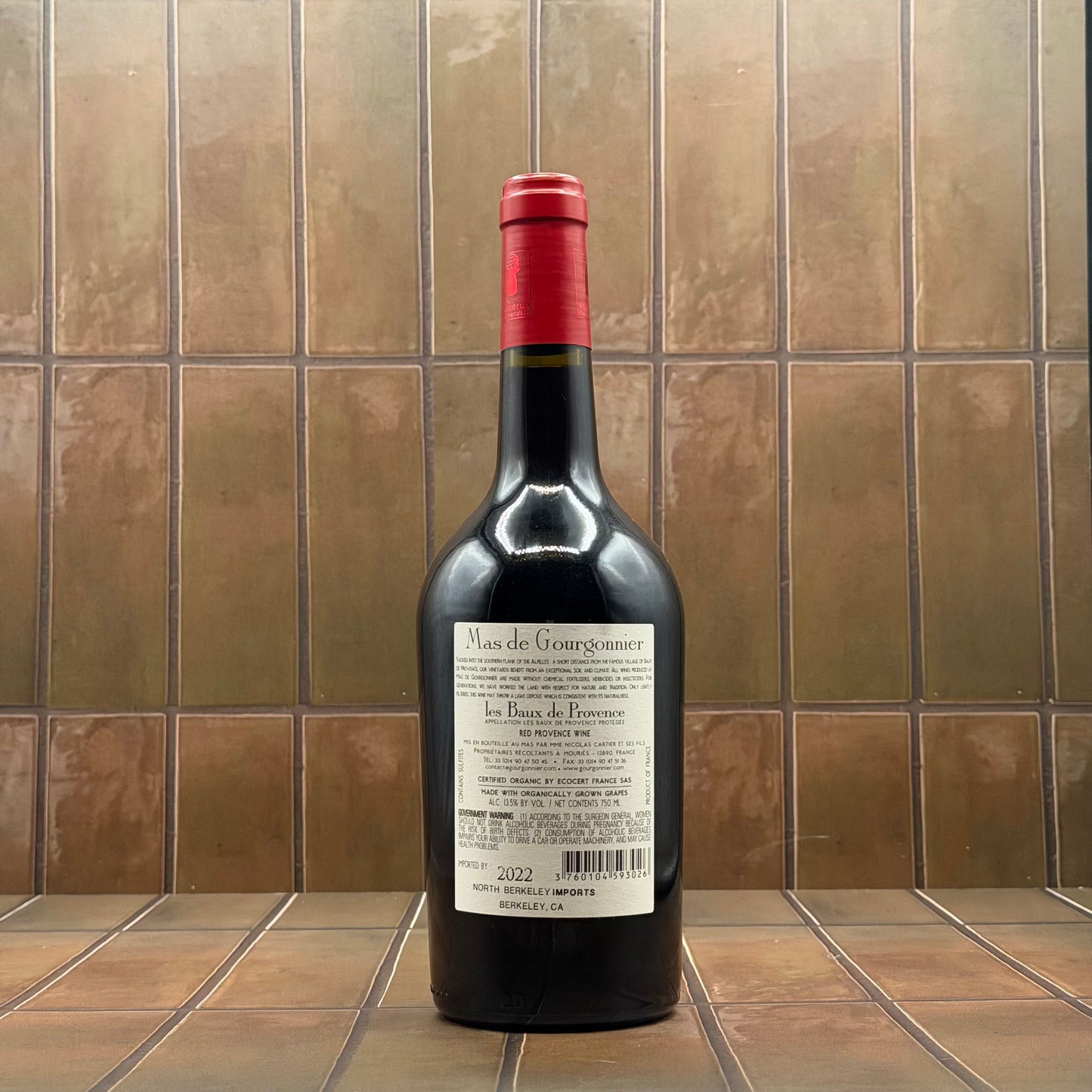Mas de Gourgonnier, 'Les Bas Rouge,' Provence, France, Grenache Blend, 2022