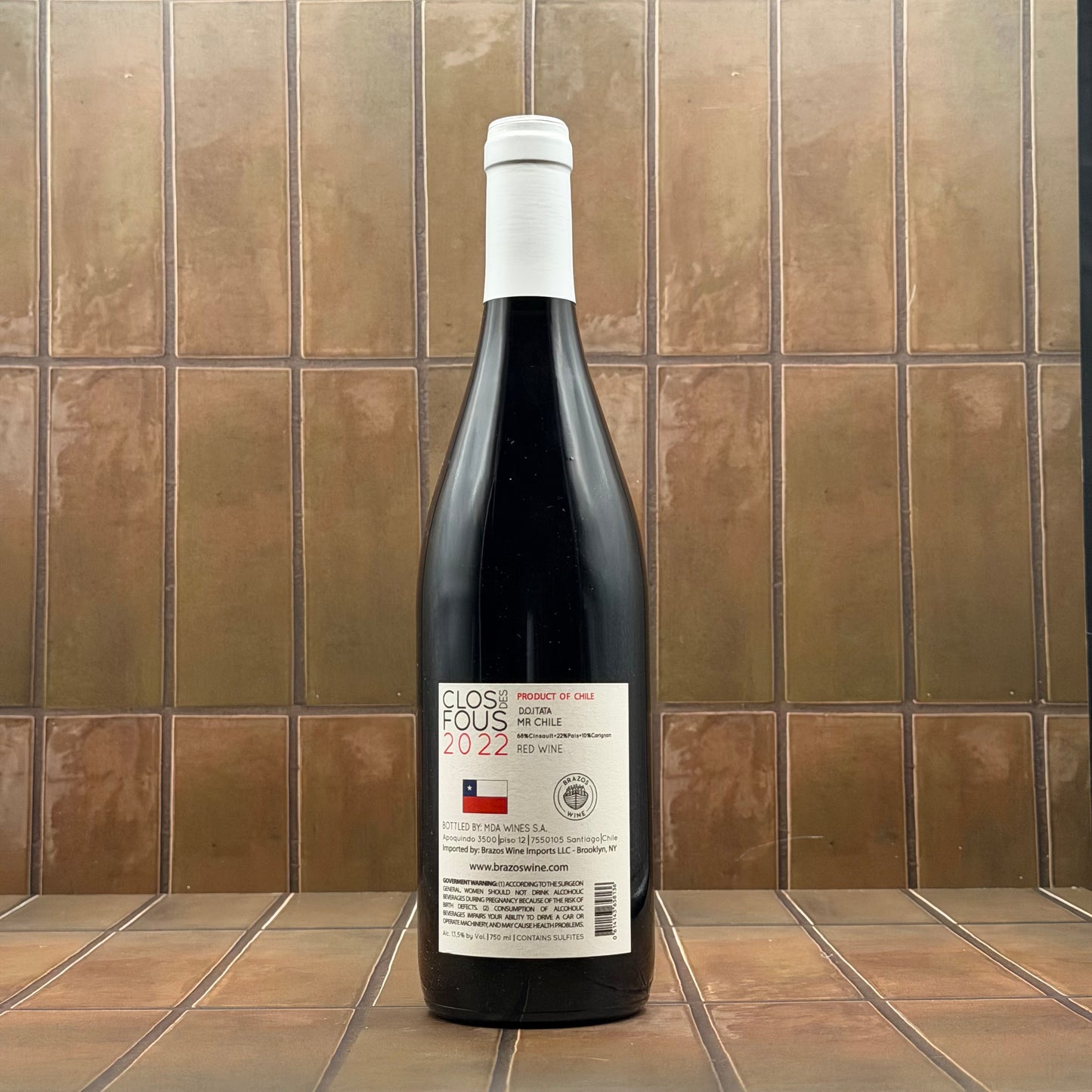 Clos des Fous 'Mr. Chile', Valle del Maipo, Chile, Pais 2022