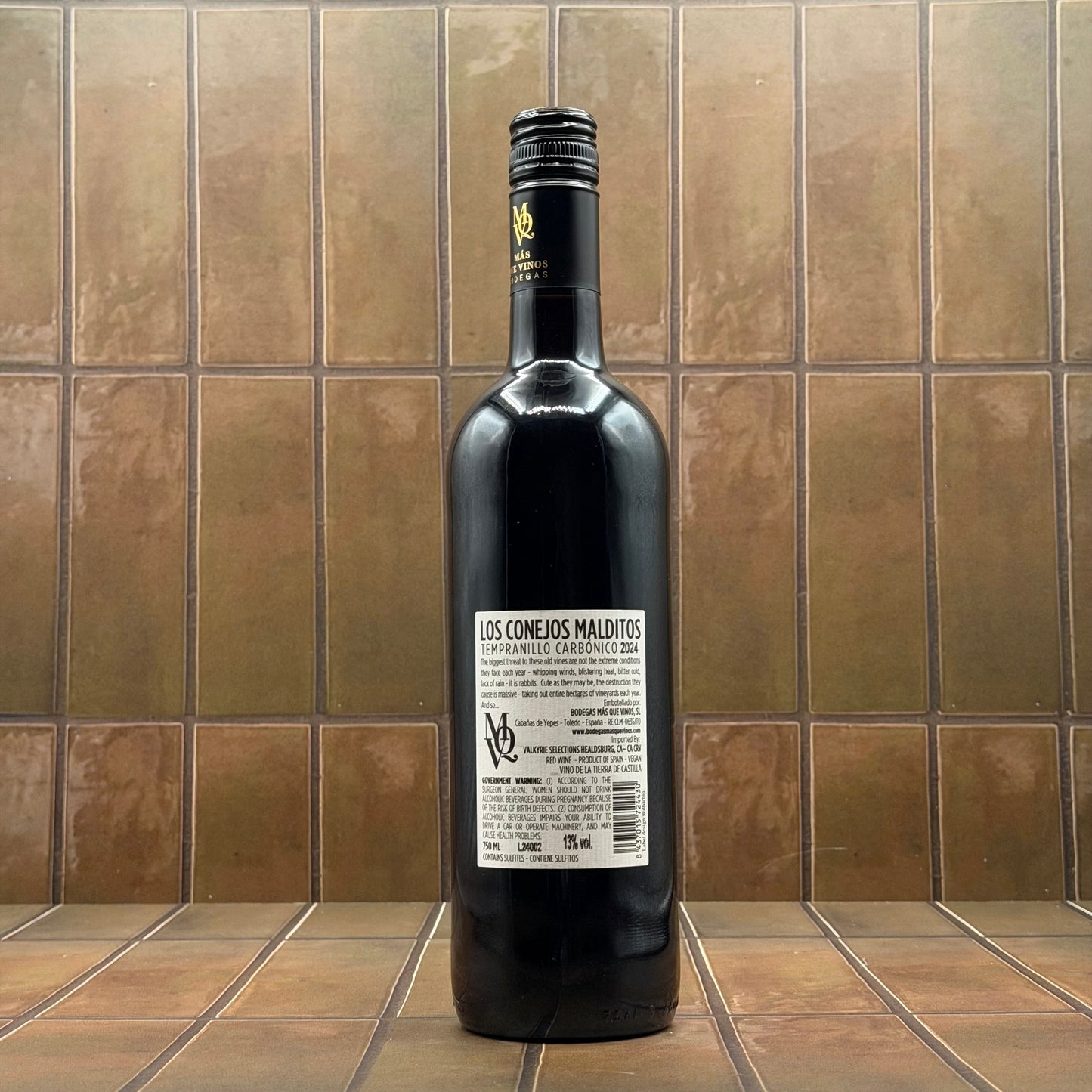 Mas Que Vinos, 'Los Conejos Malditos Tinto', Castilla la Mancha, Spain, Tempranillo, 2024