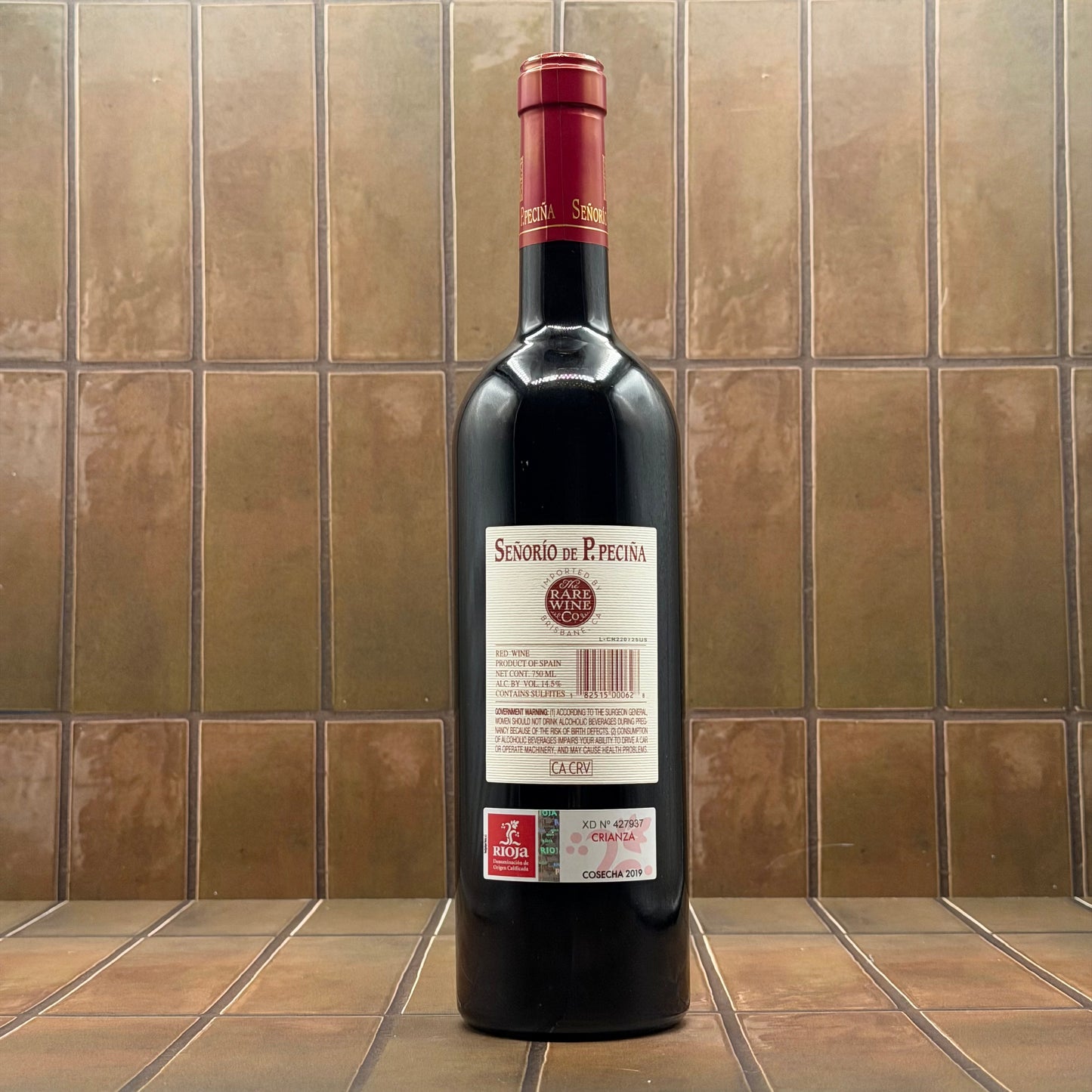 Bodegas Hermanos Pecina 'Senorio de P. Pacina Rioja Crianza'  Tempranillo 2019