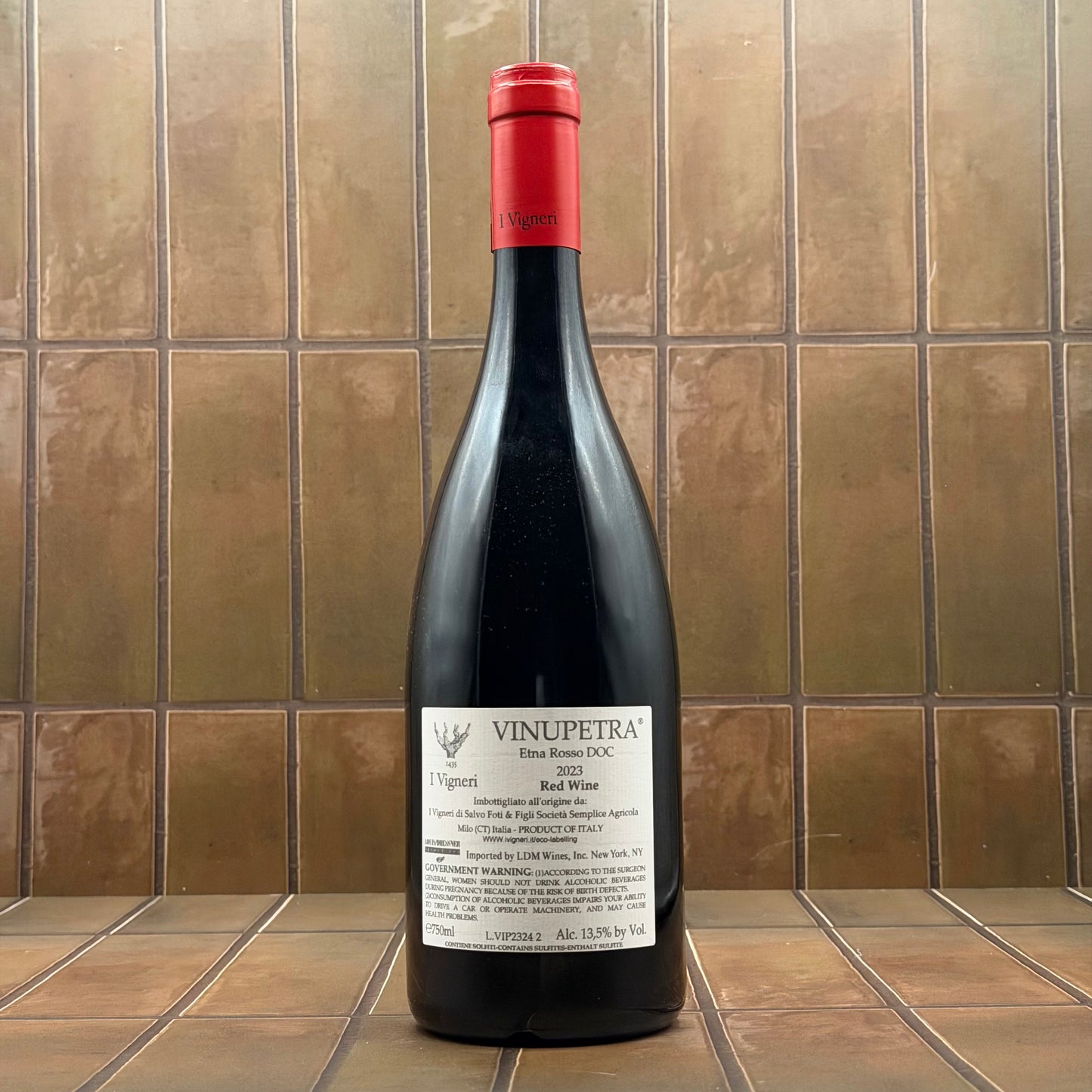 I Vigneri, 'Vinupetra', Etna Rosso, Sicily, Italy, Nerello Mascelese 2023