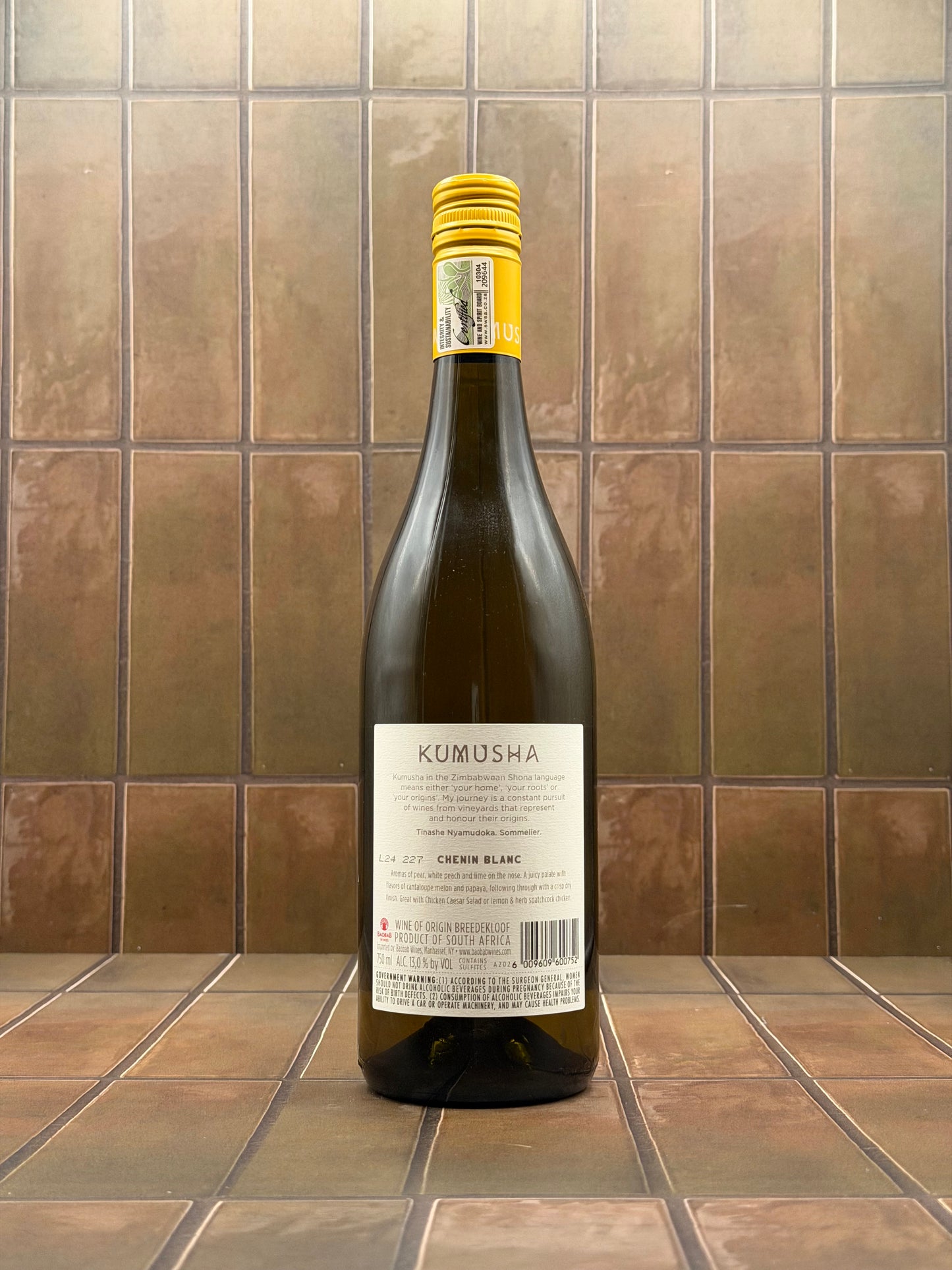 Kumusha, Breedekloof, South Africa, Chenin Blanc, 2025