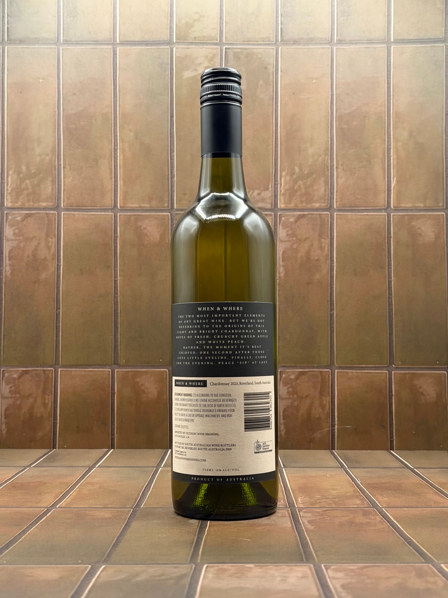 When & Where, 'The Kids are Finally Asleep', South Australia, Australia, Chardonnay, 2023