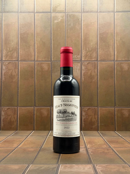 Chateau Haut-Segottes, Saint Emillon, France, Merlot, 2022 375ml