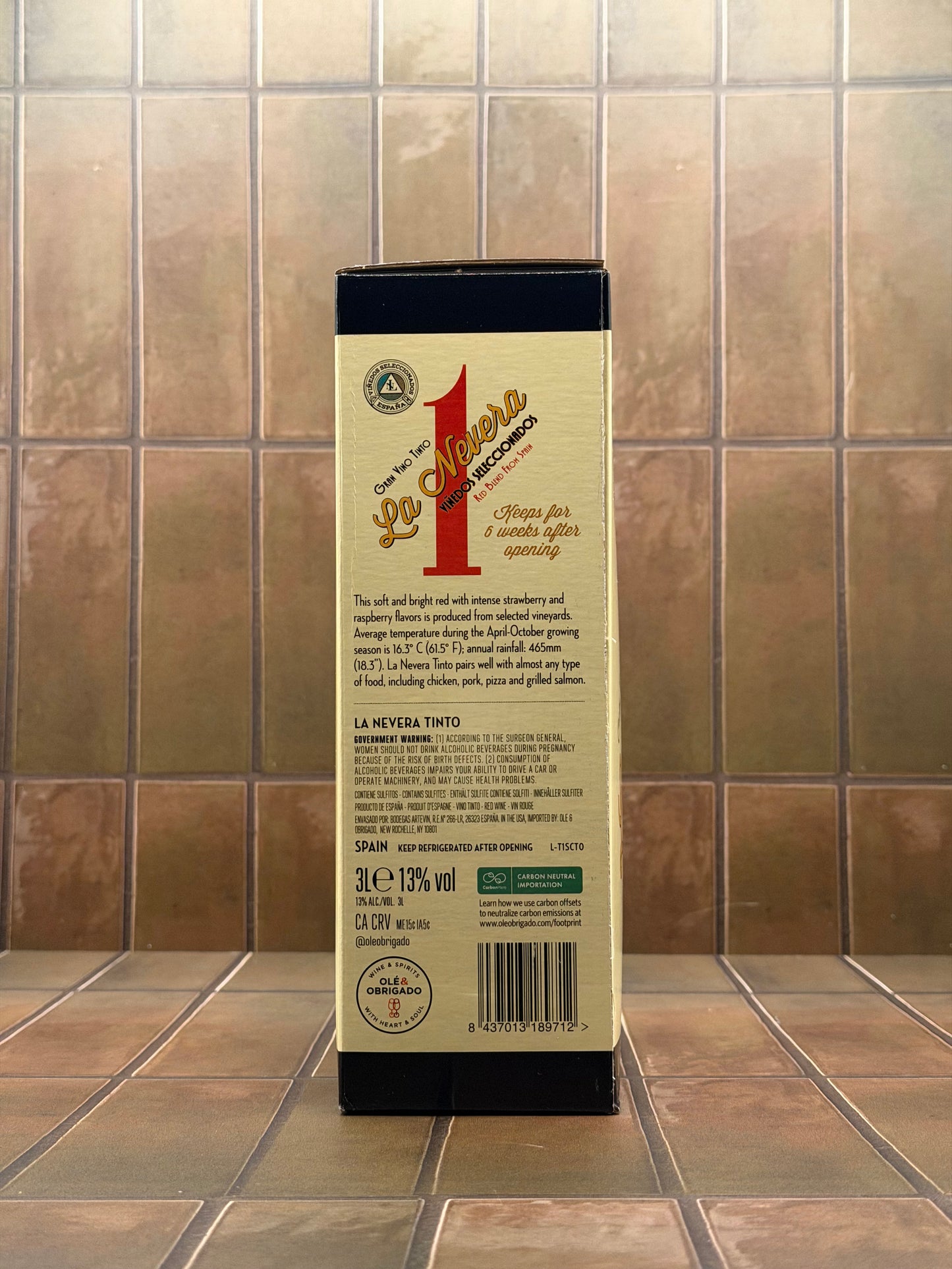 La Nevera, 'Seleccion Especial-Tinto', Spain, Tempranillo Blend, 2023 3L