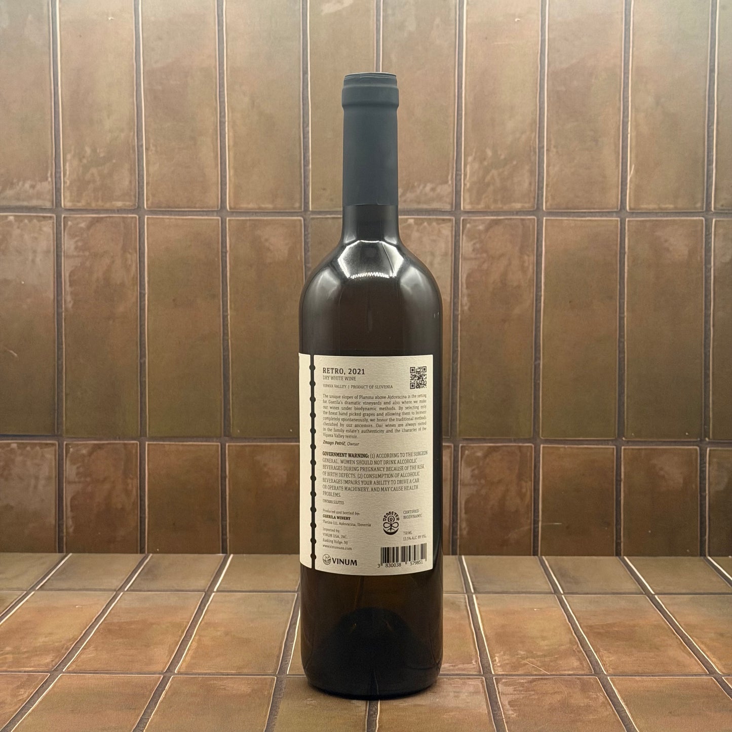 Guerila 'Retro', Vipava Valley, Slovenia, Rebula, 2021