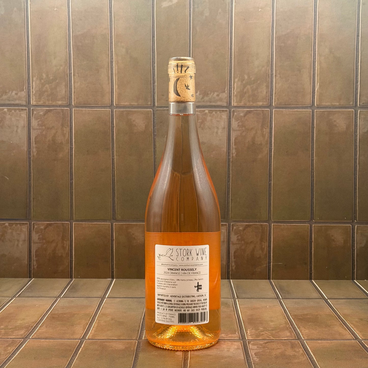 Clos Roussely, 'Orange', Loire, France, Sauvignon Blanc, 2024