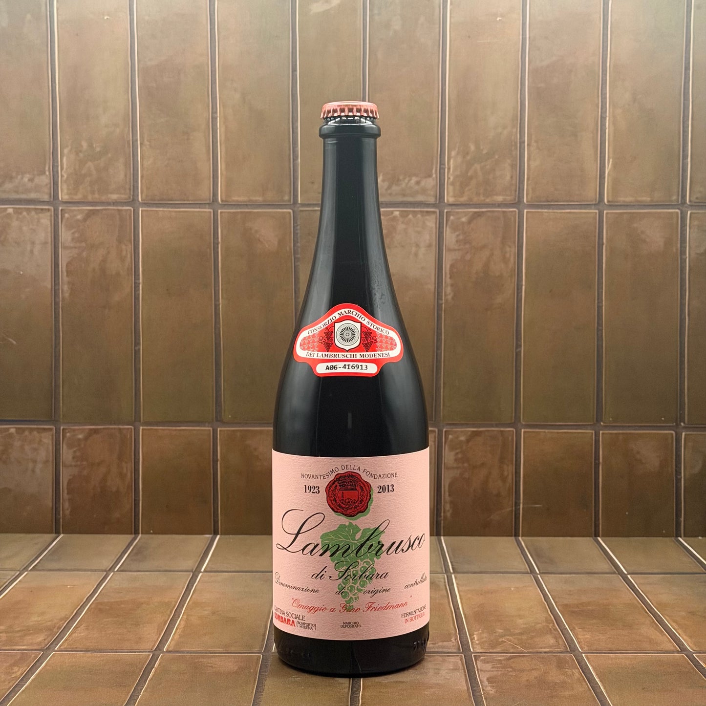 Cantina Di Sorbara, 'Pet Nat', Lambrusco Salamino di Santacroce, Italy, NV