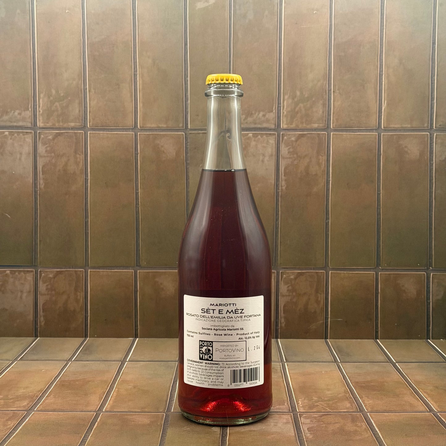 Mirco Mariotti, 'Set e Mez', Fortana dell Emilia, Italy, Fortana Rosato NV