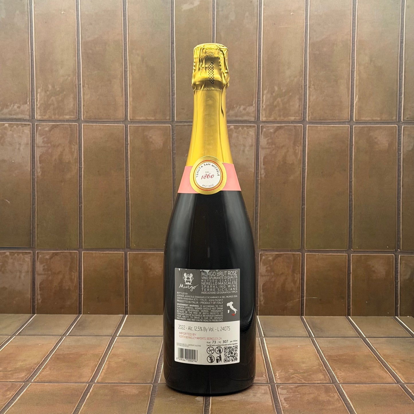 Murgo, 'Methodo Classico Rose', Sicily, Italy, Nerello Mascalese, 2022