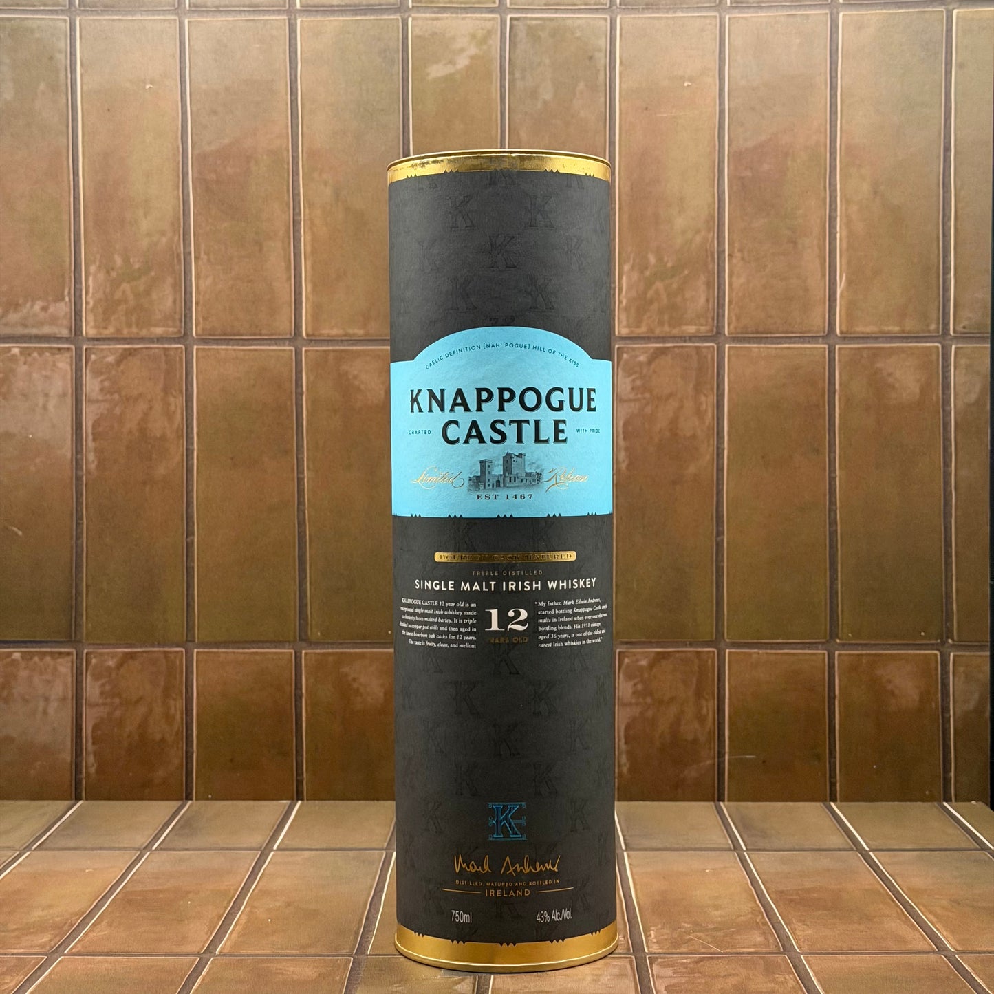 Knappogue Castle 12 Year Single Malt Irish Whiskey