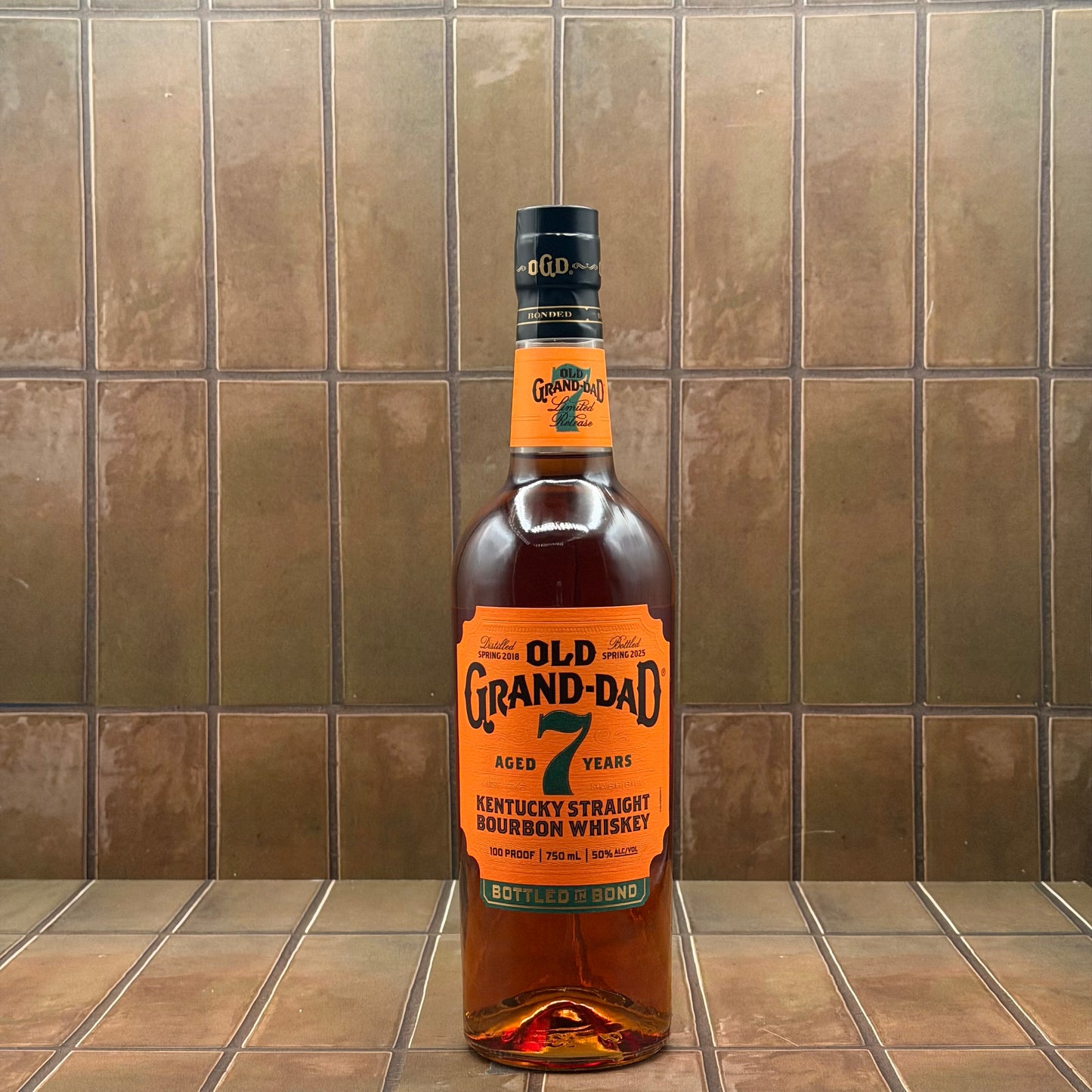 Old Grand-Dad 7 Year Bottle in Bond Kentucky Straight Bourbon Whiskey